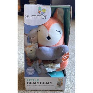 Summer Infant Little Heartbeats Fox Breathing And Heartbeats Soother NEW